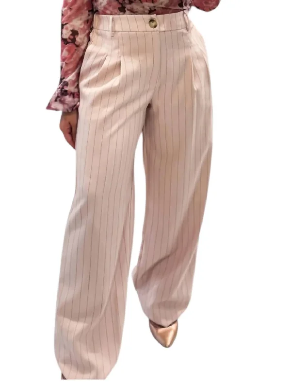 obsidian durable pants -Good Graces Wide Leg Trousers In Soft Pink