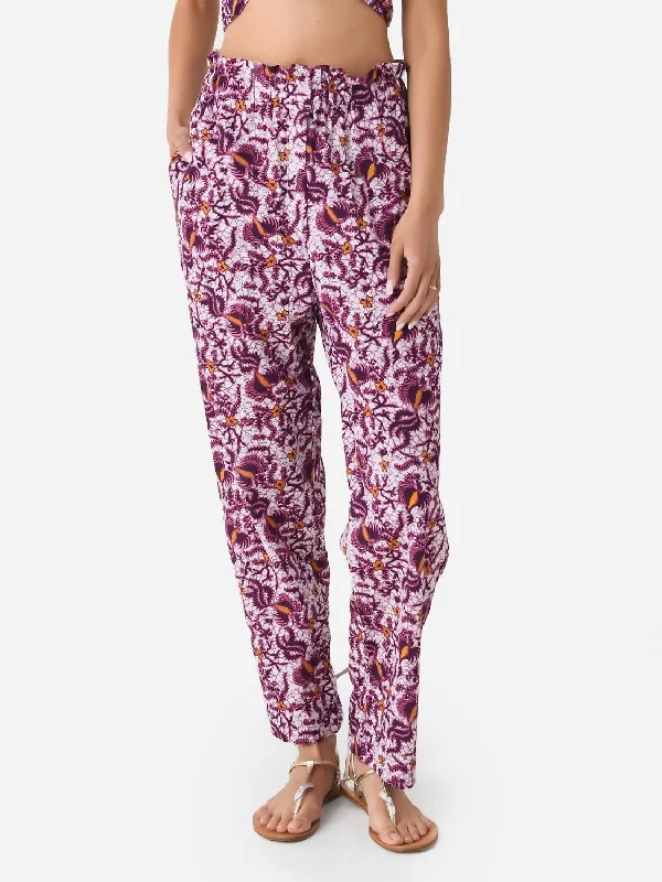 thick rest pants -Ibiza Pant In Purple