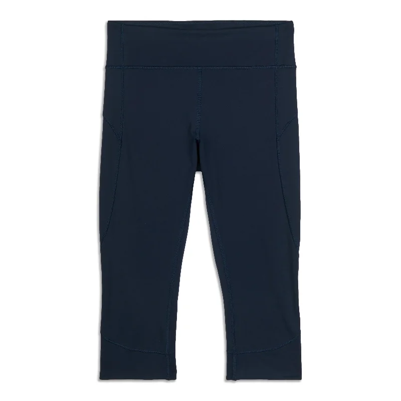 linen stretch pants -In Movement Crop - Resale