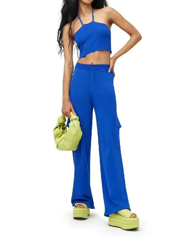 tech stretch pants -Jabber Cargo Pant In Blue