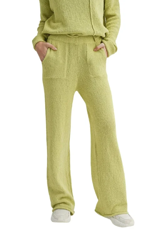 mango line pants -Just Sweater Pants In Lemon Grass