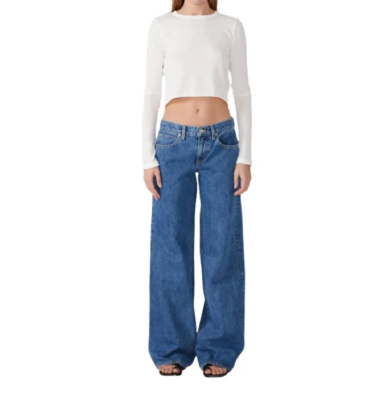 swing glow pants -Mica Wide Leg Jeans In Sweet Memory