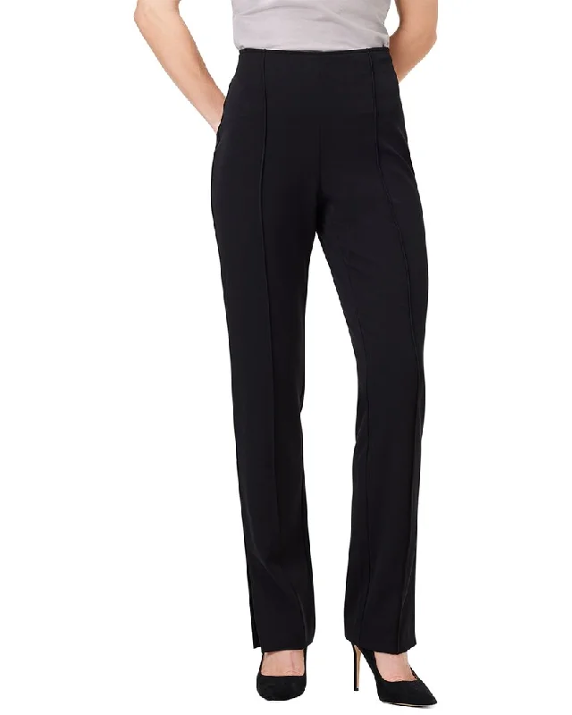 sporty gym pants -NIC+ZOE Avenue Side Slit Straight Pant