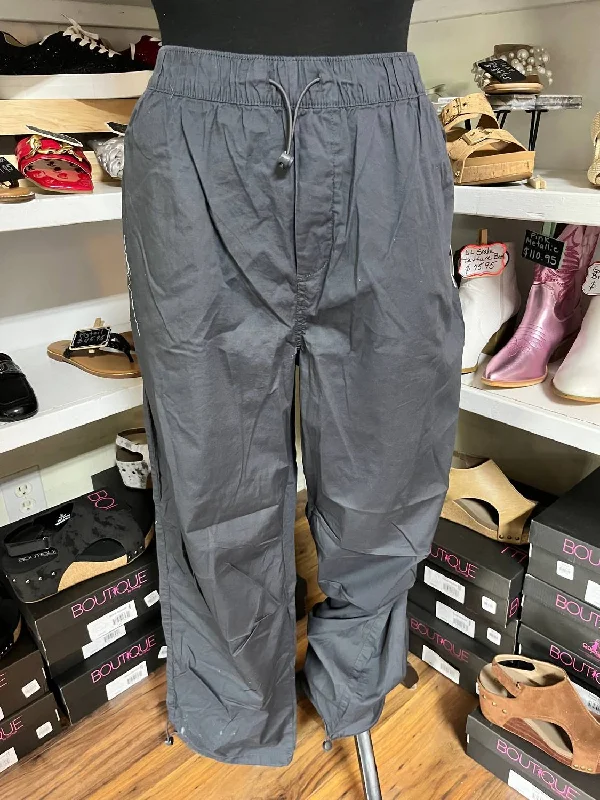 denim stripe pants -Not On Me Pant In Charcoal