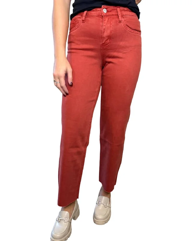 tech stretch pants -Olivia Wide Leg Jeans In Bossa Nova