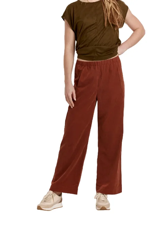 vivid ease pants -Paris Pants In Mahogany