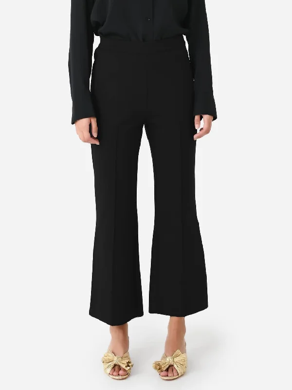 orchid short pants -Porterfield Crop Flare Pant In Black