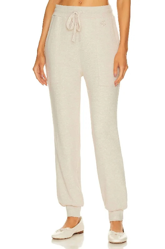 pine stretch pants -Rory Pants In Oatmeal Melange