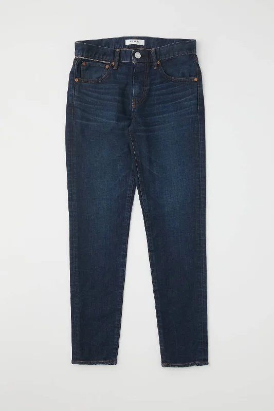 bold stretch pants -Shandon Skinny Jeans In Dark Blue