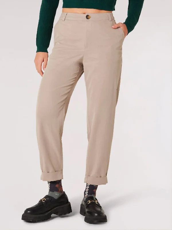 event fit pants -Soft Chino Pants In Khaki