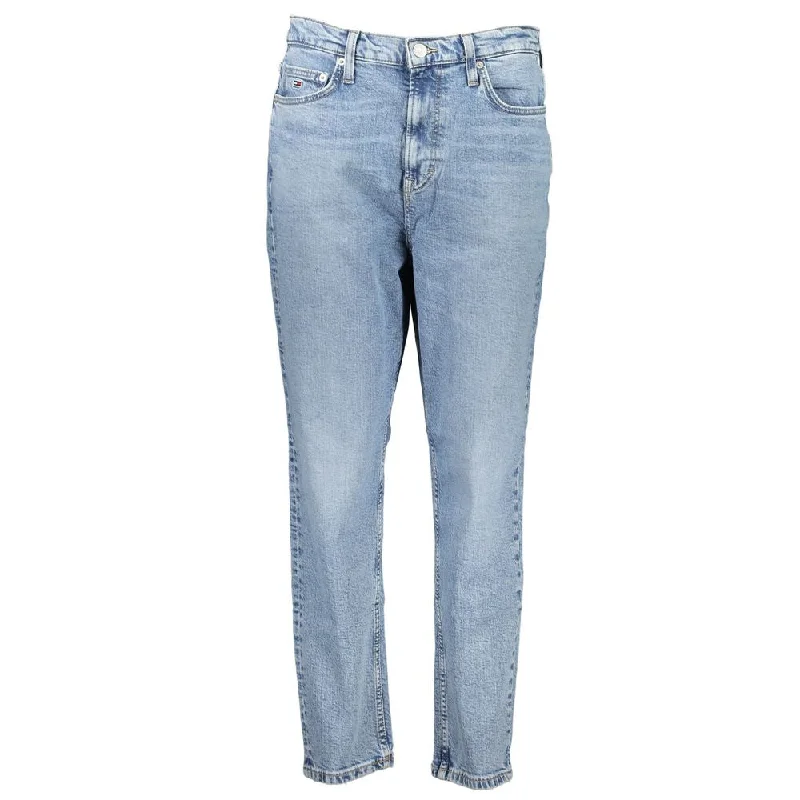 midi fit pants -Tommy Hilfiger blue Cotton Jeans & Women's Pant