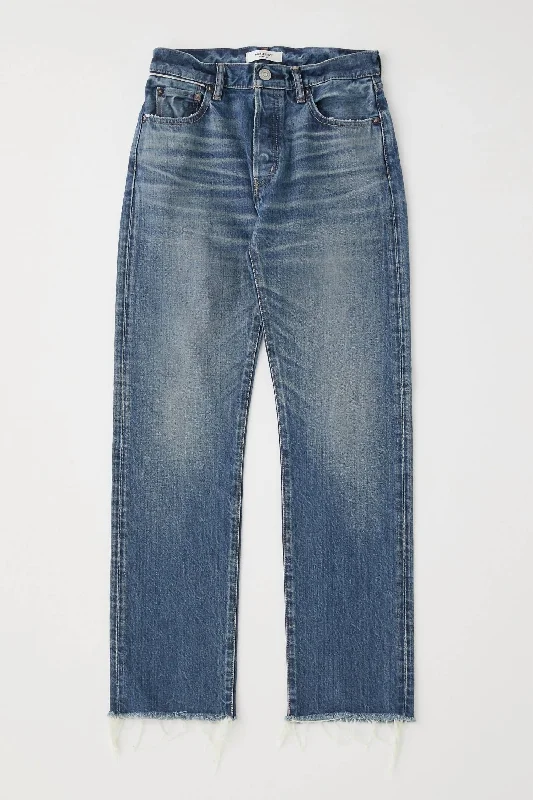 sand edge pants -Vintage High Waisted Chateau Straight Jean In Blue