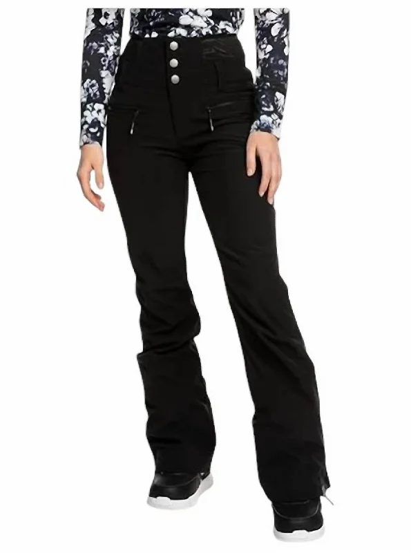 twill ease pants -Women' S Rising High Pant Short In Kvj1- True Black