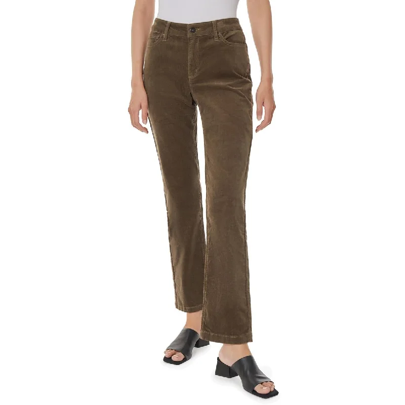 brass bold pants -Womens Corduroy Straight Leg Straight Leg Jeans