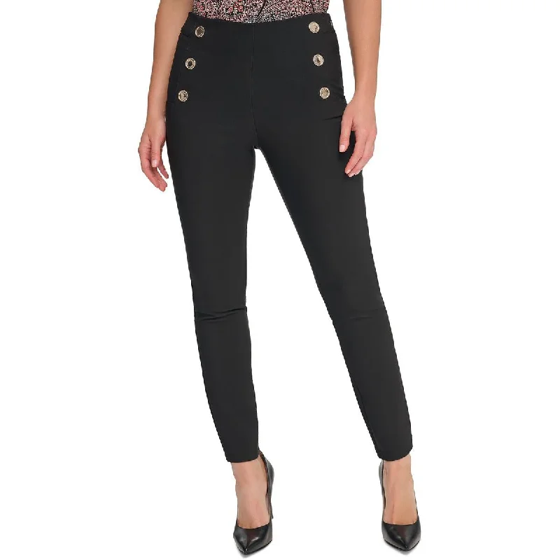 soft drop pants -Womens High Waisted Side Zipper High-Waisted Pants