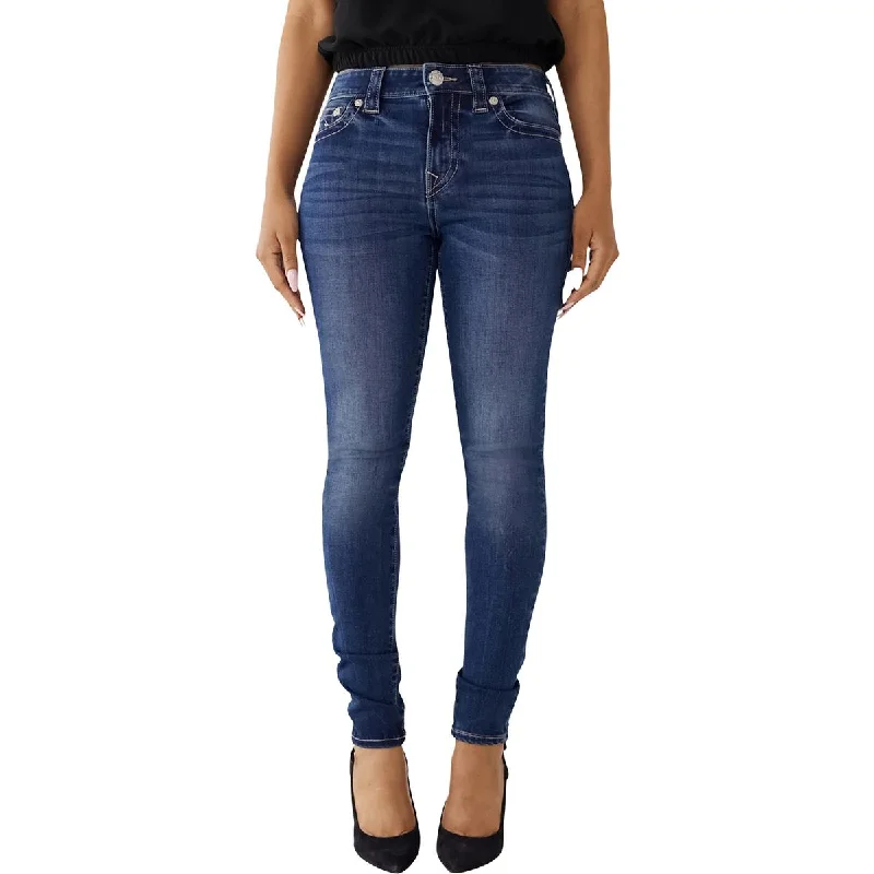 vertical line pants -Womens Mid Rise Super Skinny Skinny Jeans