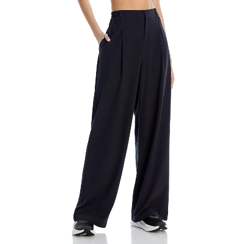 port rest pants -Womens Stretch Pockets High-Waisted Pants