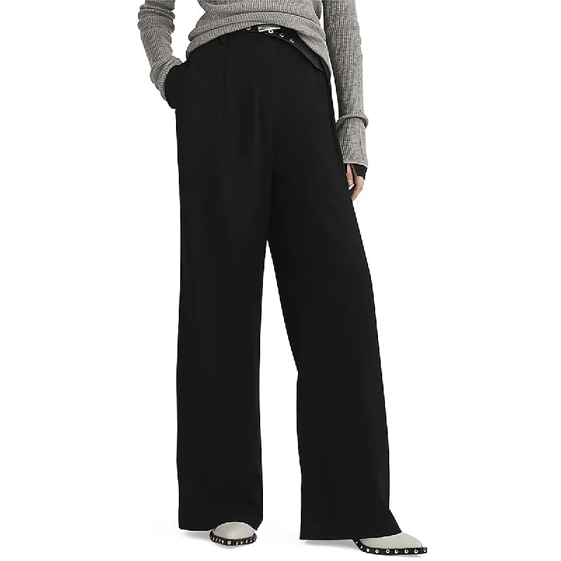 merlot snug pants -Womens Wide Leg High Wasted Wide Leg Pants