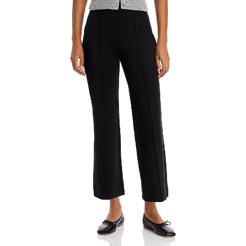 cropped stretch pants -Womens Zipper Casual Cropped Pants